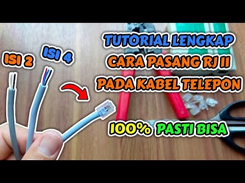 Tutorial Cara Pasang Konektor RJ11 Pada Kabel Telepon Isi 2 Dan Isi 4