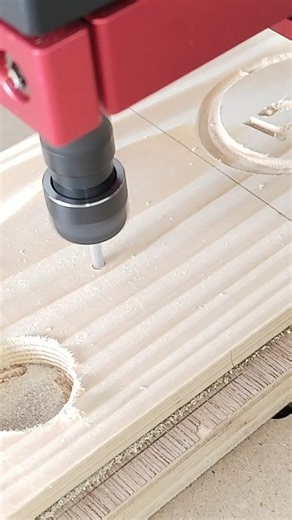 engraving on cnc machine #woodworking #twotrees #ttc450