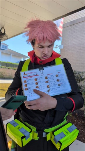 1.1K views · 38 reactions | Chick fli a fictional character day. We had to go through the drive through to see our favorite employee.  Good job Nate Bell !!! | Elizabeth Honett Bell | Facebook