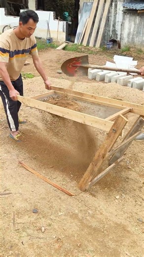 A homemade sand filtration device made by farmers #farmer #diy #tips #tricks #shorts