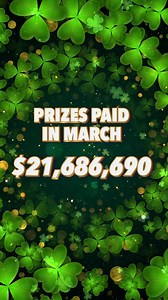 Whoa! The Oklahoma Lottery paid out $21,686,690 in prizes in the month of March! 🤑🍀 You can't win if you don't play! | Oklahoma Lottery
