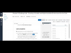 Module 9 Challenge Lab Creating a Scalable and Highly Available Environment for the Cafe Part 1