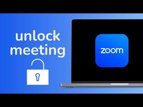 How to Unlock Meeting in Zoom