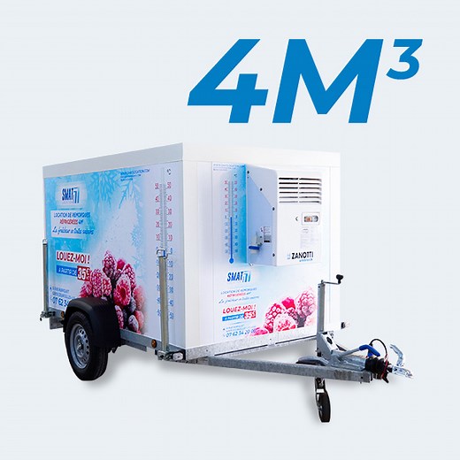 Location Remorque frigorifique 4m3 | SMAT location