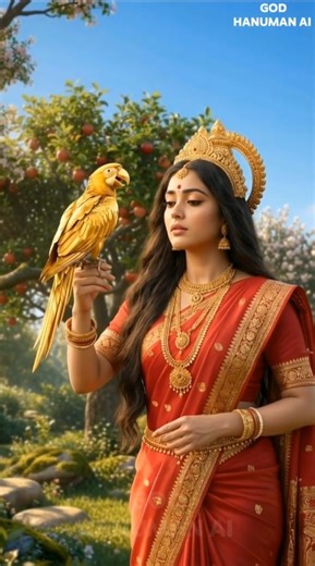 Maa Durga’s Magical Parrot Adventure – From Clay House to Luxury Mansion!😱🙏 #aishorts #maadurga