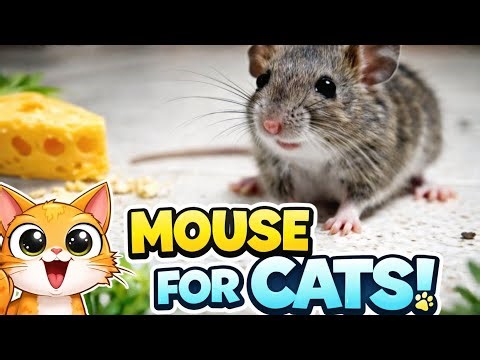 Realistic Mouse Running for Cats to Watch | Cat Entertainment Video