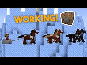 Working santa's sleigh using commands in minecraft