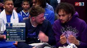 55 reactions | Another day at the office for Luka Doncic. Luka Doncic is now 4th on the NBA All-Time list for most 30 point triple-doubles. #MFFL | @dallasmavs on @BallySportsSW  | FanDuel Sports Network Southwest | Facebook