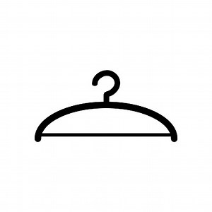 Hanger Icon In Flat Style Vector For App, UI, Websites. Black Icon...