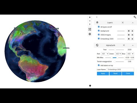 Demo: Visualizing AlphaEarth Satellite Embeddings in 3D