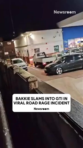 A video has gone viral on social media for showing a parking lot altercation between a Golf 5 GTI and a white bakkie at an Engen garage. Claims state that the incident took place over the weekend at a garage in Woodmead, Johannesburg, and is reportedly under investigation. However, no police statements have been made at this time. An off-camera altercation is allegedly what led the driver of the bakkie to inflict damage upon the GTI. Video: busiwe_bubu | X | Newsroom ZA