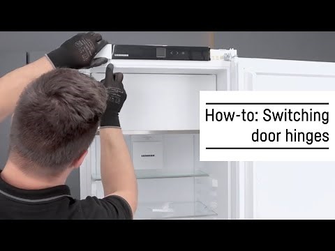 How to - Switching door hinges (refrigerators & freezers with a sliding door) | Liebherr