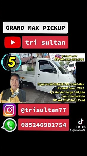 DIJUAL DAIHATSU GRAND MAX PICKUP TAHUN 2021 POSISI SAMARINDA HP WA 0852 4690 2754