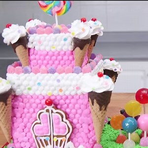 78K views · 1.3K reactions | Candyland Gingerbread Castle Cake! Full video tutorial: https://youtu.be/nQvXS8L_AQ8 | Cookies Cupcakes and Cardio | Facebook