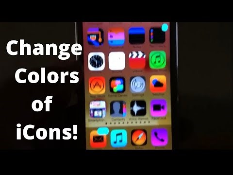 How to Change Colors of icons on iPhone