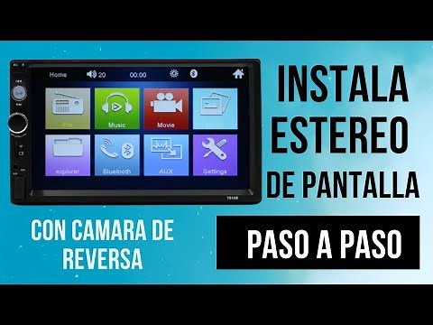 Install a stereo screen and a rearview camera "step by step"