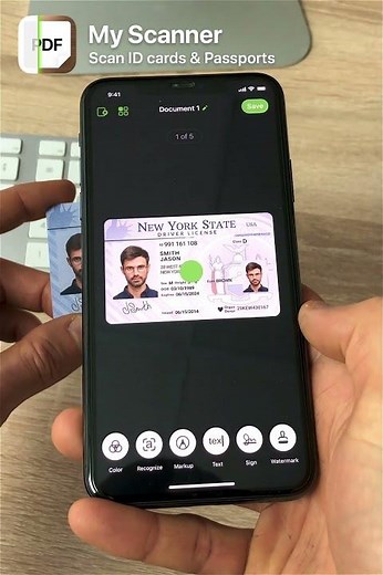 My Scanner - Scan Passports and ID Cards SCAN 796 Driver license 2x3