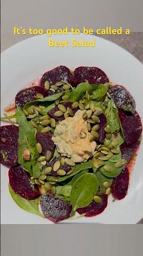 Do you like beets? Beet the odds with roasted pepitas & Spinach!!