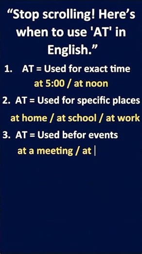 How to Use AT in English | Simple Rules for Everyone!