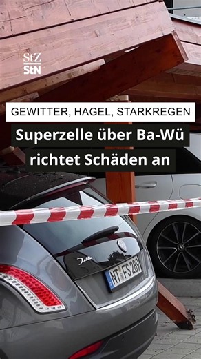 Schwere Gewitter mit Starkregen und bis zu fünf Zentimeter großen Hagelkörnern zogen am Donnerstag über das Land. Auch in der Region Stuttgart stürzten Bäume um, Dachziegel wurden abgedeckt – zahlreiche Einsatzkräfte waren im Einsatz. #Superzelle #BadenWürttemberg #Gewitter