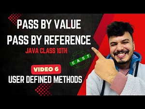 Pass By Value | Pass By Reference | Java Programming | ICSE Class 10th Java
