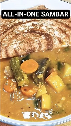 5 Veggies, 1 Sambar! 🥕🍆 | All-in-One Sambar | Easy Tamil Cooking