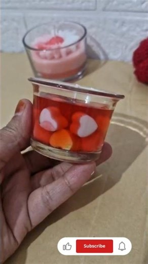 Gel Wax Candle Making at Home 🕯️| DIY Glass Candle Tutorial #shorts #gelwaxcandle #gelwax #diycandle