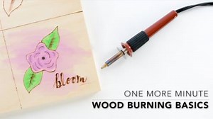WATCH WIN! Check out this One More Minute video on wood burning then enter to WIN a pyrography prize package of surfaces and a burning kit! To enter, tell us below why you'd like to try wood burning. We'll pick three winners on Friday. Good luck! | A.C. Moore