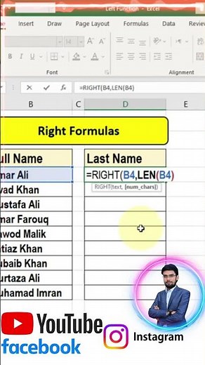Right Function in Excel – Extract Text from Right Side