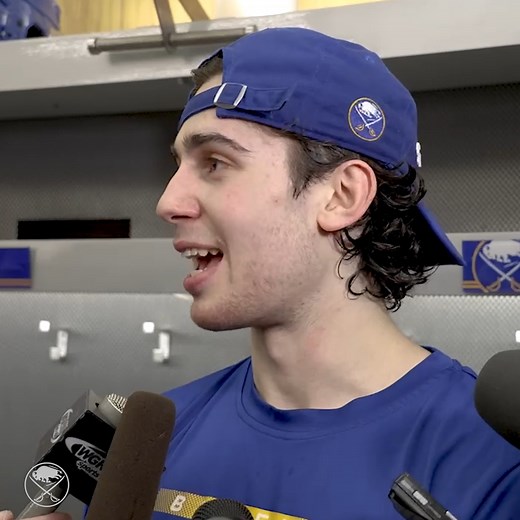 One of the best moments of the season came last night on the ice after Jeff Skinner scored the overtime winner. 🥹 Watch Devon's full postgame interview: https://bufsabres.co/3ZC3dHM | Buffalo Sabres