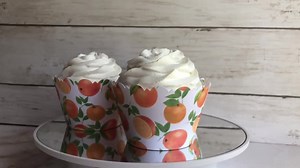 Little CUTIE Baby Shower Cupcake Wrappers – Orange Citrus Scalloped Edge Party Supplies for A Little Cutie is on the Way - Etsy