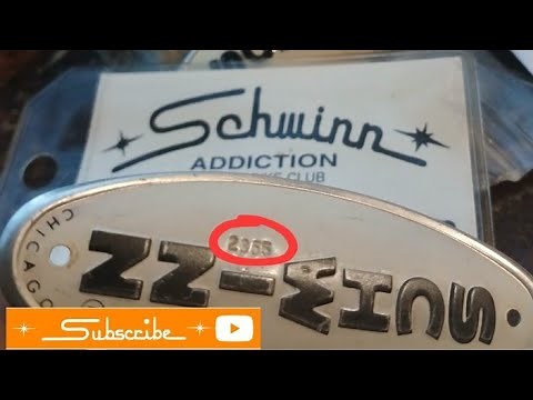 Schwinn badge date code( aka Julian Date code)