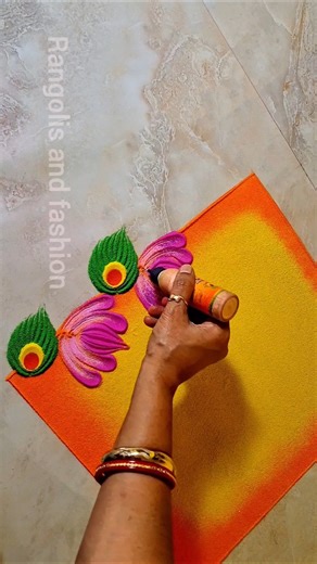 Margshirsh guruvaar simple rangoli #shortfeed #youtubeshorts #margashirshaguruvarrangoli #foryou