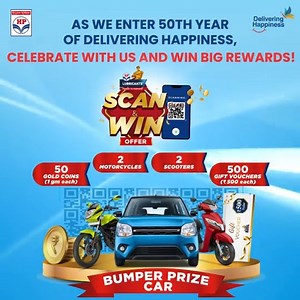 56 reactions · 3 comments | As we enter into 50th year of Delivering Happiness, come celebrate with us! Buy the best selling HP Lubricants and stand to win exciting prizes. T&C apply. #HPCL | HPCL | Facebook