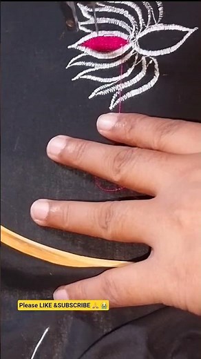 Simple machine embroidery #shorts #machineembroidery #handbroidery #machineembroiderydesigns