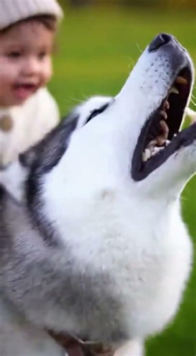 Cutest Baby Husky Howling for the First Time 🐺🐾