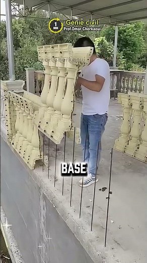 Here is how to mold decorative concrete pillars 😮 #shorts