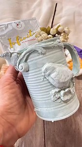 2.1K views · 158 reactions | ✨ Nuevo tutorial Mamá Dora de @marceartdeco Una lata reciclada + los productos Mamá Dora = adornos hermosos  #PorcelanaFría #MamáDora #TutorialCreativo #HechoAMano #PasoAPaso | Porcelana fría Mamá Dora | Facebook