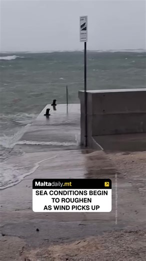 Sea conditions have started to get rougher as wind increases due to Storm Harry. Between today and tomorrow, the Maltese islands are expecting a bout of severe weather as a cyclonic system with low pressure enters the Mediterranean, bringing with it winds that may reach up to Force 10. Authorities have urged to avoid working on high spaces such as balconies or scaffolding and to drive safely. They also warned those in coastal areas that flooding and waver overtopping can be expected as sea condi