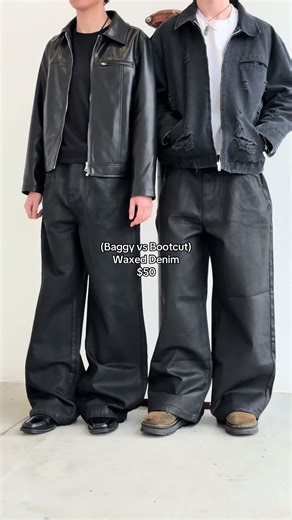 Baggy vs Bootcut Waxed Denim Styles