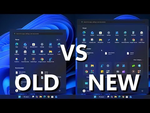 Windows 11 OLD vs NEW Start Menu | Features and Impressions