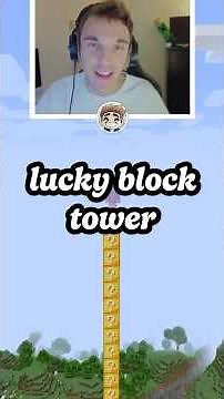 minecraft lucky block tower 6