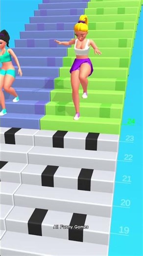 Down Stairs Race 😂 All Funny Games game