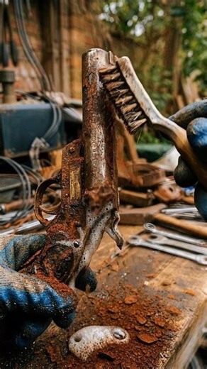 Vintage Signal Pistol Transformation 🔥 | Rust Facts #RustRemoval #Satisfying #MetalRestoration