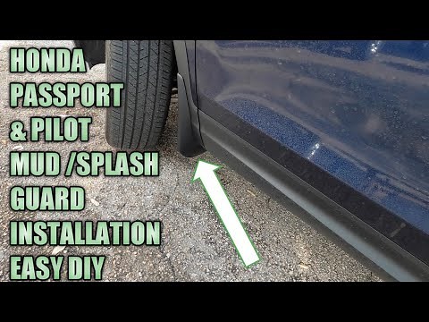 mud / splash guards installation honda passport / pilot