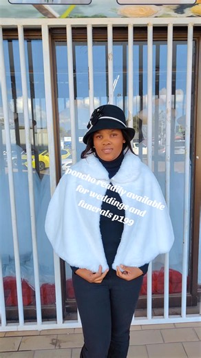 #poncho readily available p199, for all occasions, available only in black and white only call/app 75427725/74267666, WE ARE IN AFRICAN MALL NEXT TO BOSHU TEXTILES