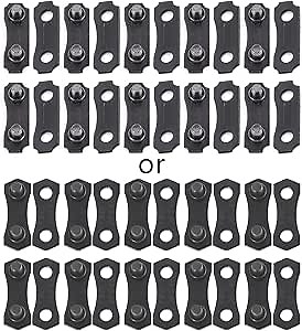 Chainsaw Chain 3/8" LP Pitch Repair Kits (10 Sets), 3/8 Chain Saw Repair Links, 043 .050" Gauge Drive Links Part For 3/8-LP Type Link Tie Straps (Style Random Delivery)