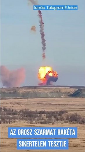Gombafelhő Oroszországban: a Szarmat atomrakéta tesztje drámai videón #oroszország #ukrajna #putyin