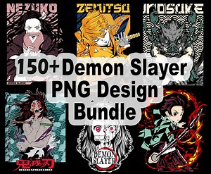 150  Anime Slayer PNG Bundle | Samurai Warrior-inspired Designs | DTF, Sublimation, T-shirt Printing - Etsy
