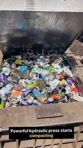86K views · 900 reactions | Watch our aluminum cans baling machine in...